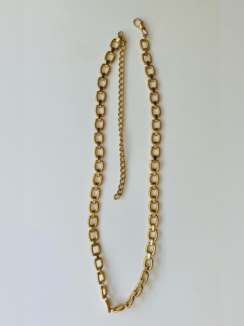 Vintage 90s Y2K chunky gold tone chain link belt